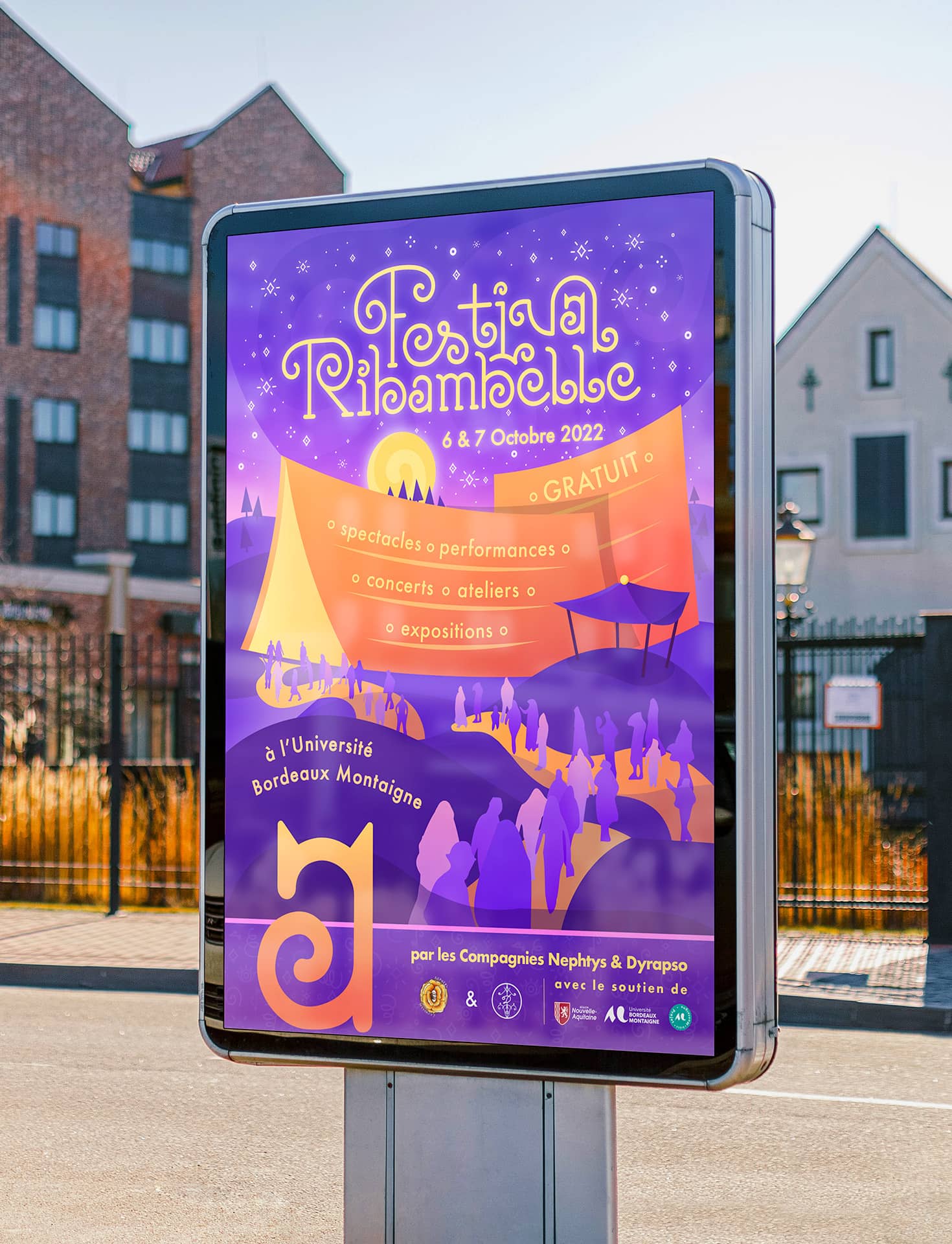Affiche promotionnelle du Festival Ribambelle dans la rue